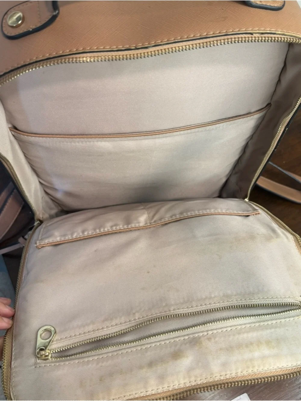 Calpak Kaya 15 inch Laptop Backpack in Caramel $118 Retail